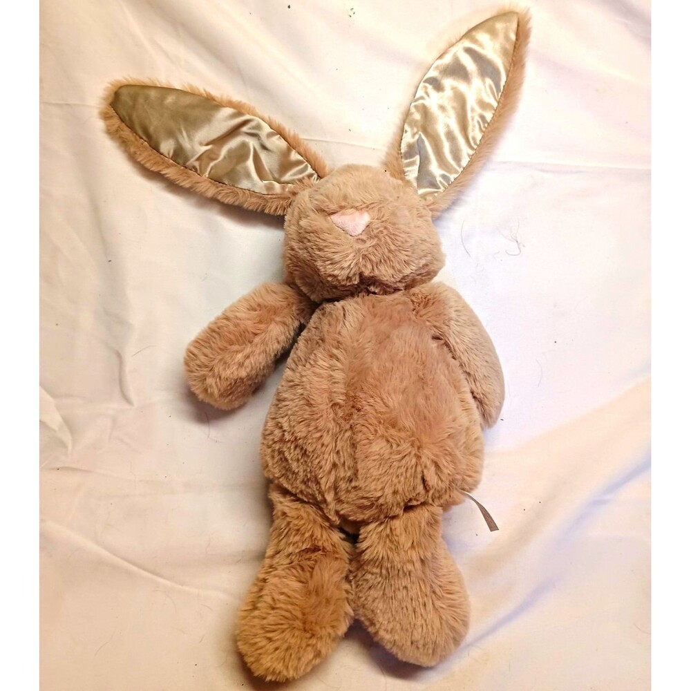 Spark Create Imagine Bunny Rabbit Plush Tan Long Satin Ears Soft Stuffed Animal